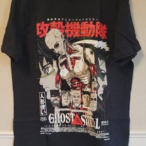 Rucking Fotten Ghost in the Shell Anime Japanese Poster T-Shirt Size L